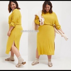 anthropologie Mariah Ribbed Knit Maxi Dress